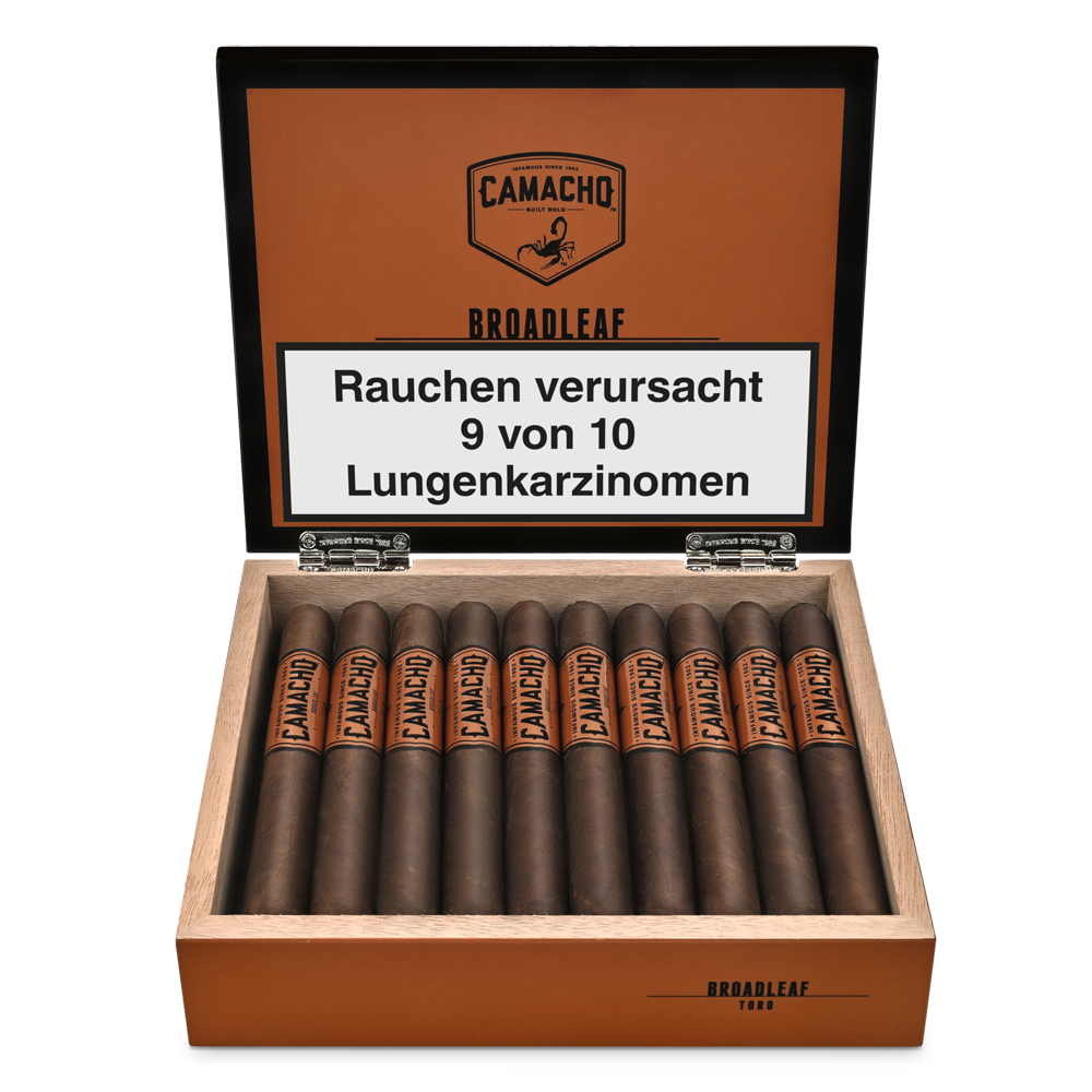 Camacho Broadleaf Toro open box of 20