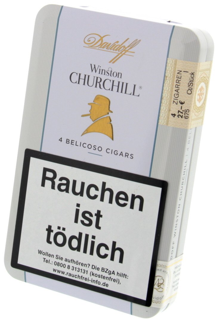 Davidoff Winston Churchill Belicoso "The Traveler" Blechschachtel