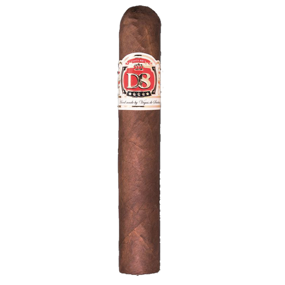 Vegas de Santiago D8 Wide Churchill with a particularly creamy smoking experience 