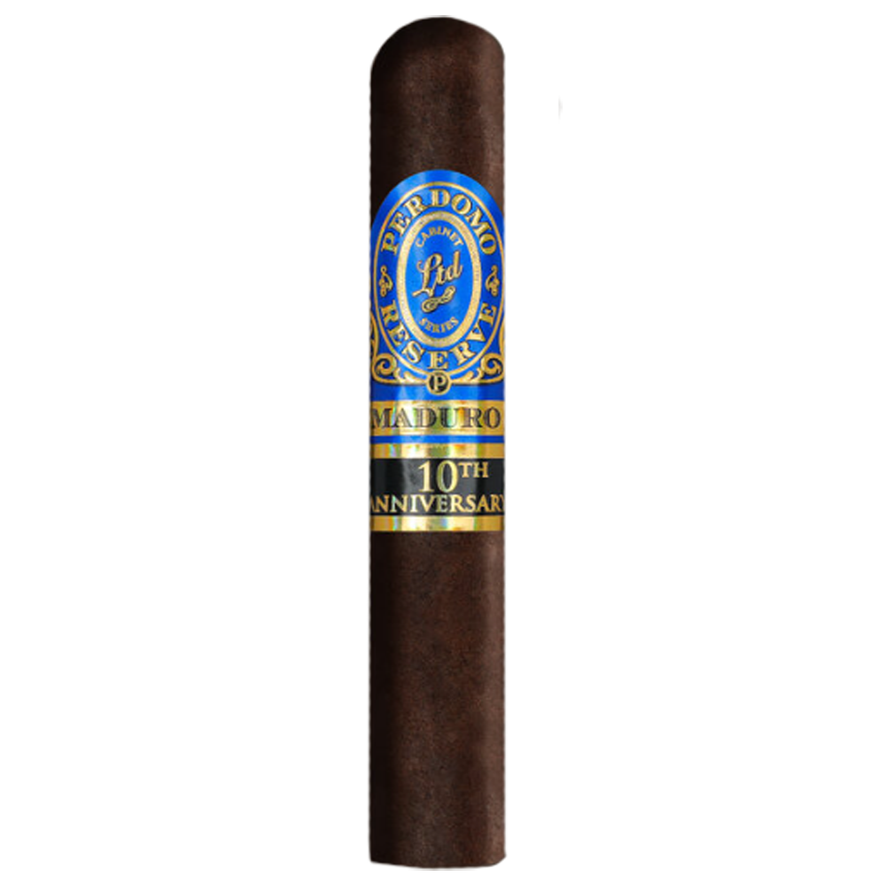 Perdomo Reserve 10th Anniversary Maduro Robusto boxpressed with chocolate flavors