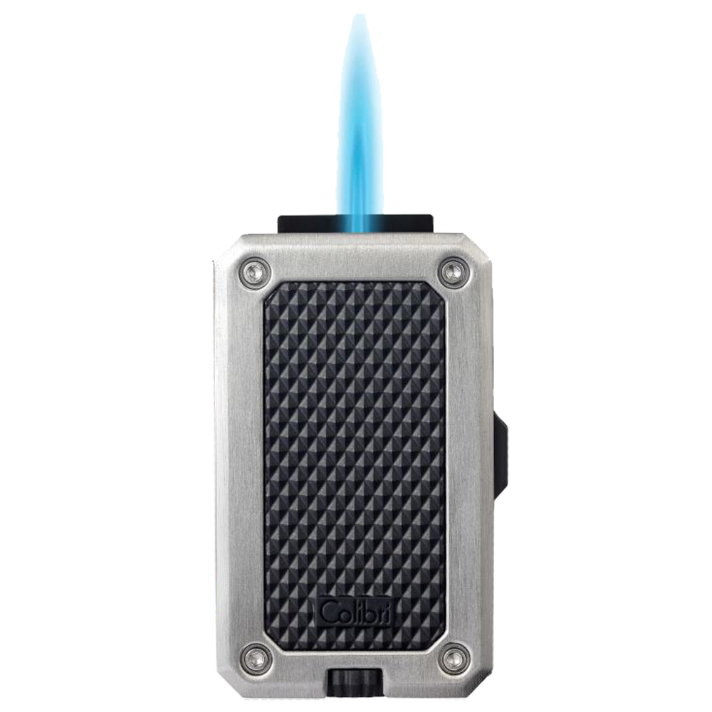 Colibri Rally Single Jet black matt/brushed chrome as open flame 