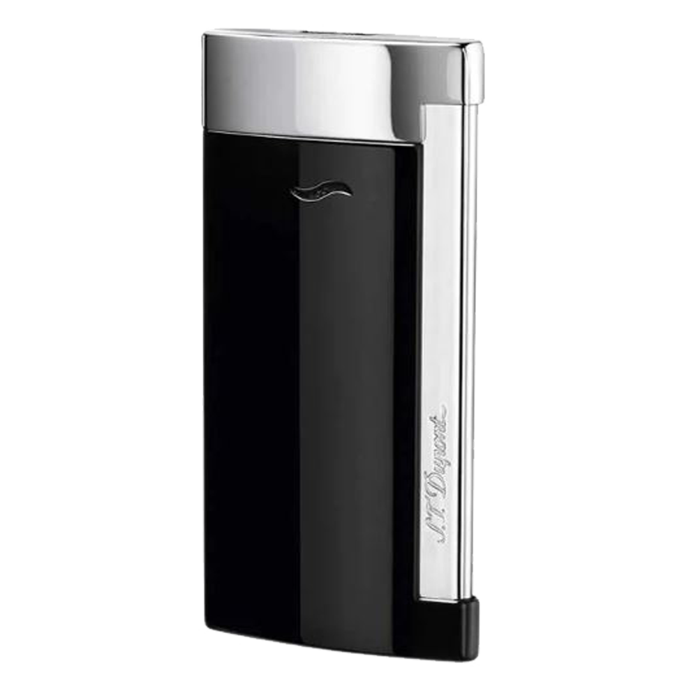 S.T. Dupont Slim 7 Schwarz mit elegantem Chrome finish