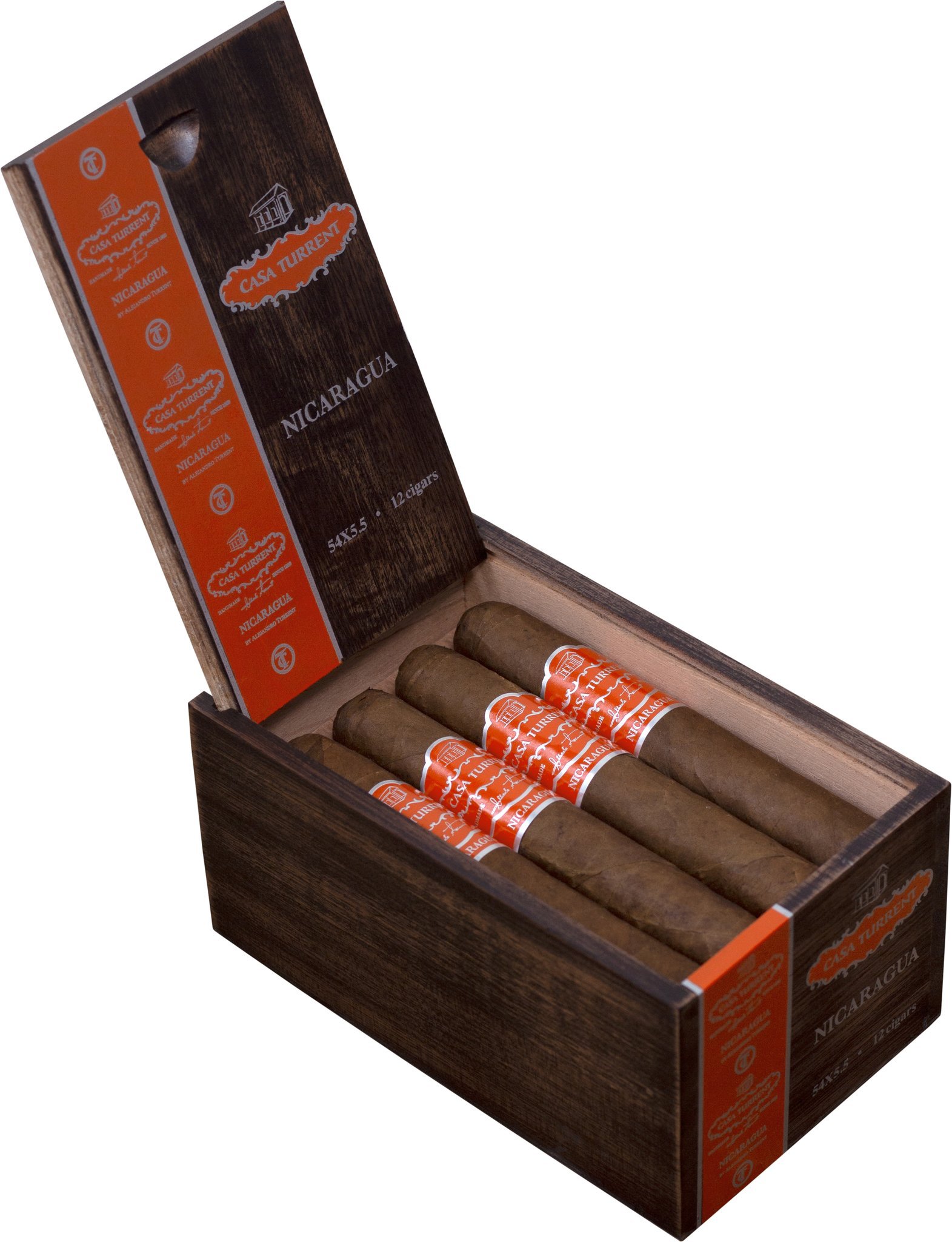 Casa Turrent Origin Nicaragua Robusto Extra 12 box open