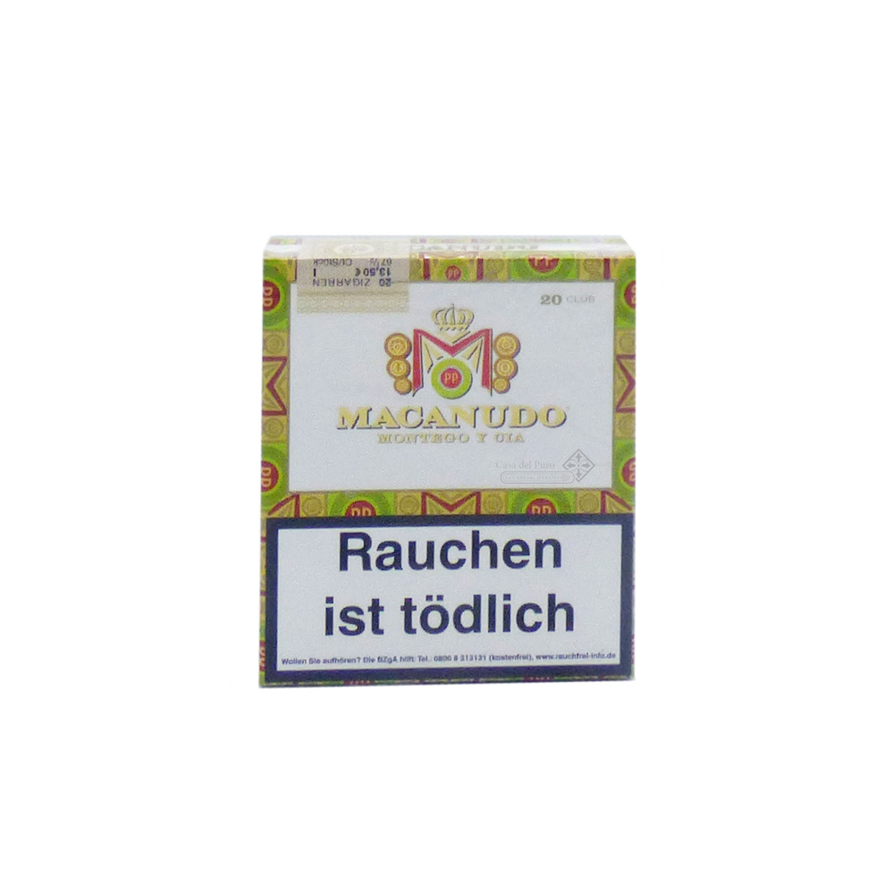 Macanudo Club Cigarillos mit schmelzig-nussigen Aromen 