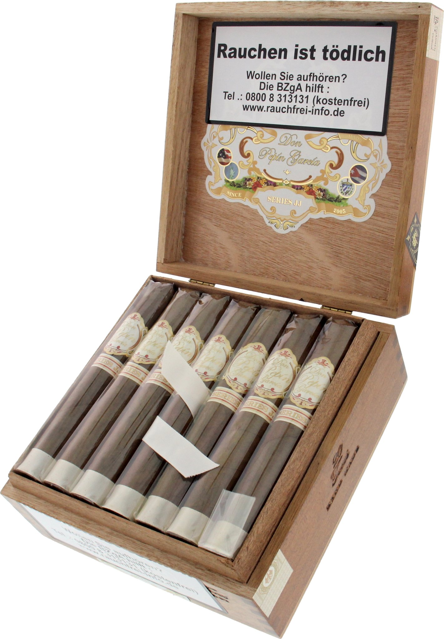 Don Pepin Series JJ Sublimes Toro open in a box of 20