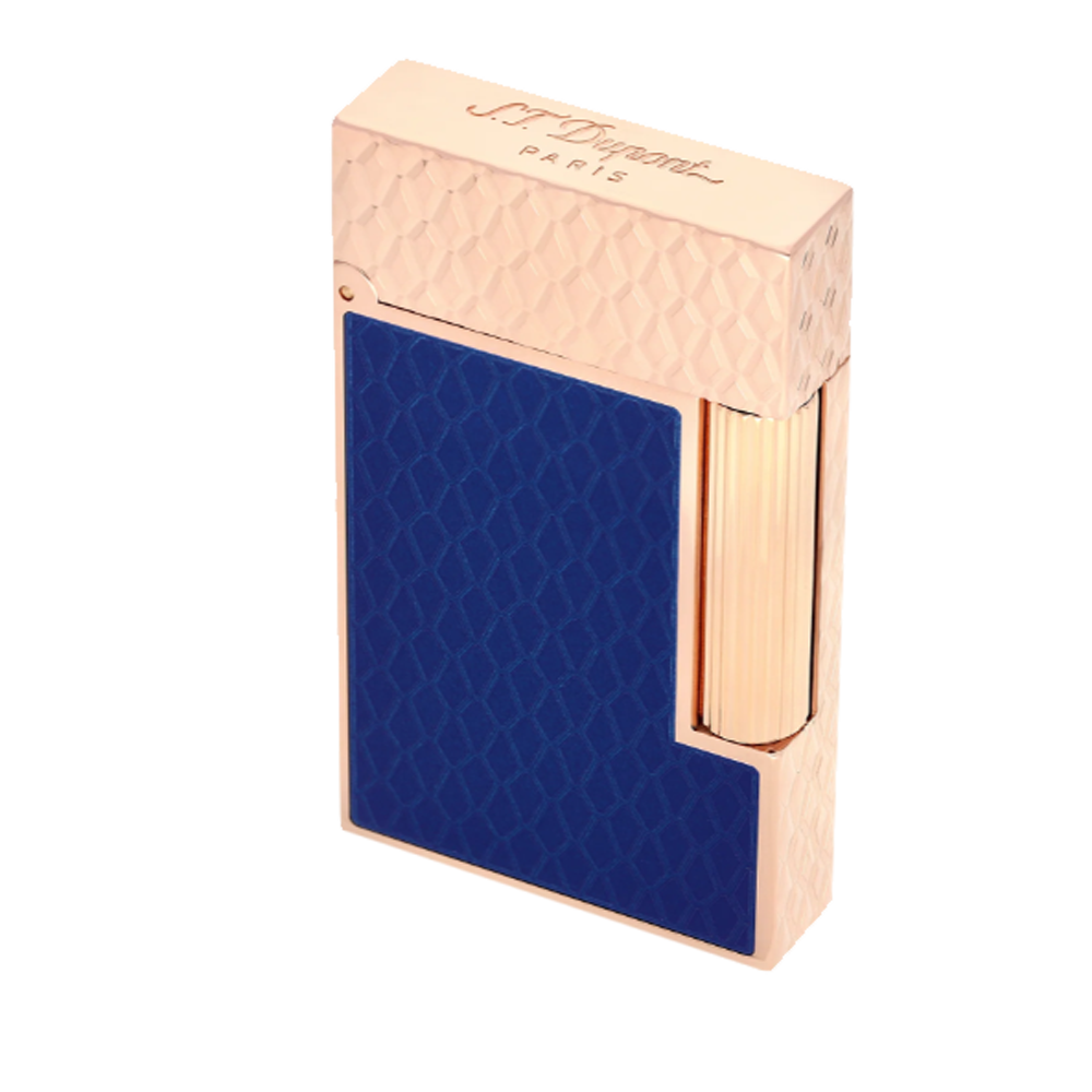 Das schicke S.T. Dupont Ligne 2 Gul Dragon Blue Rose Gold