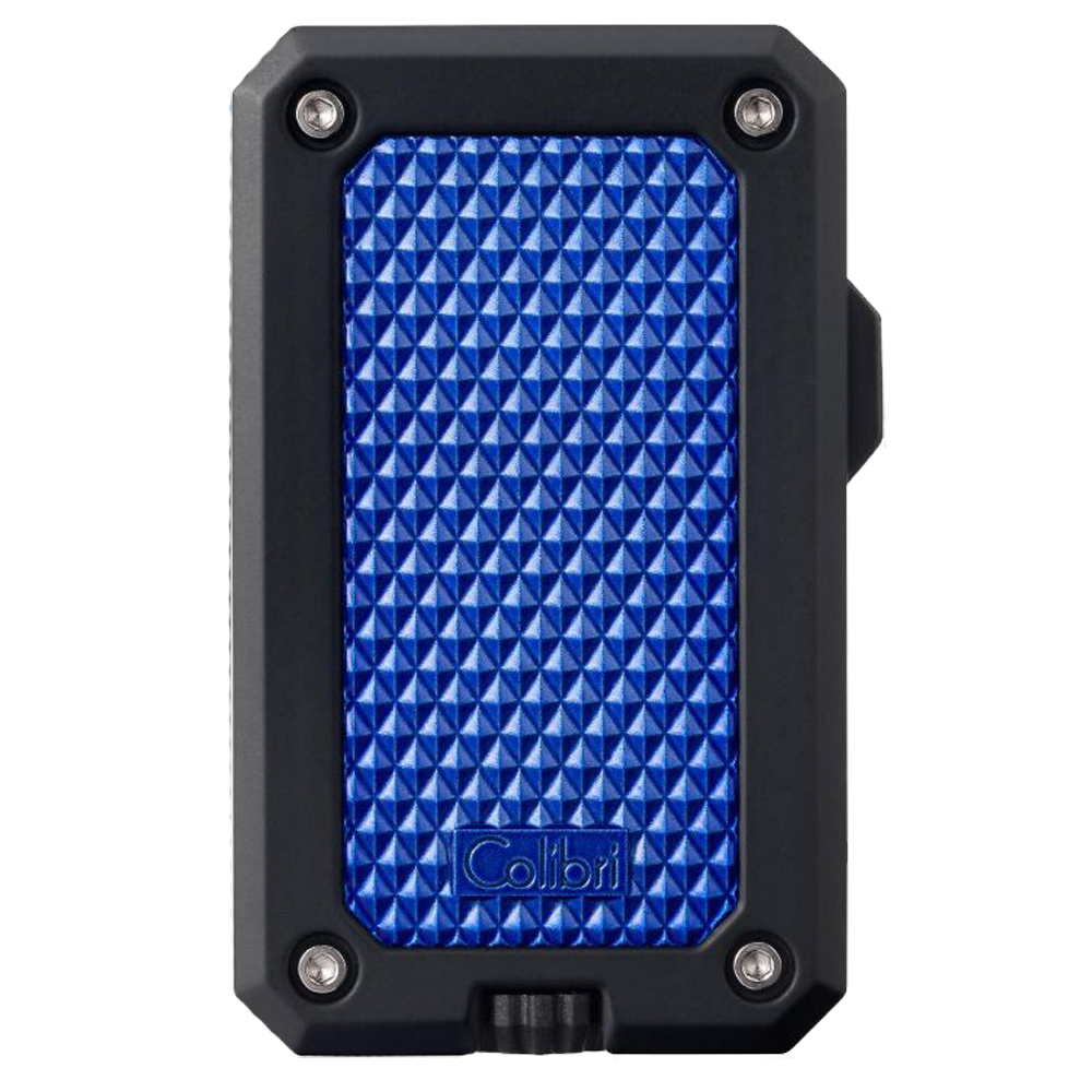 Colibri Rally Single Jet black matt/blue with modern rough surface 