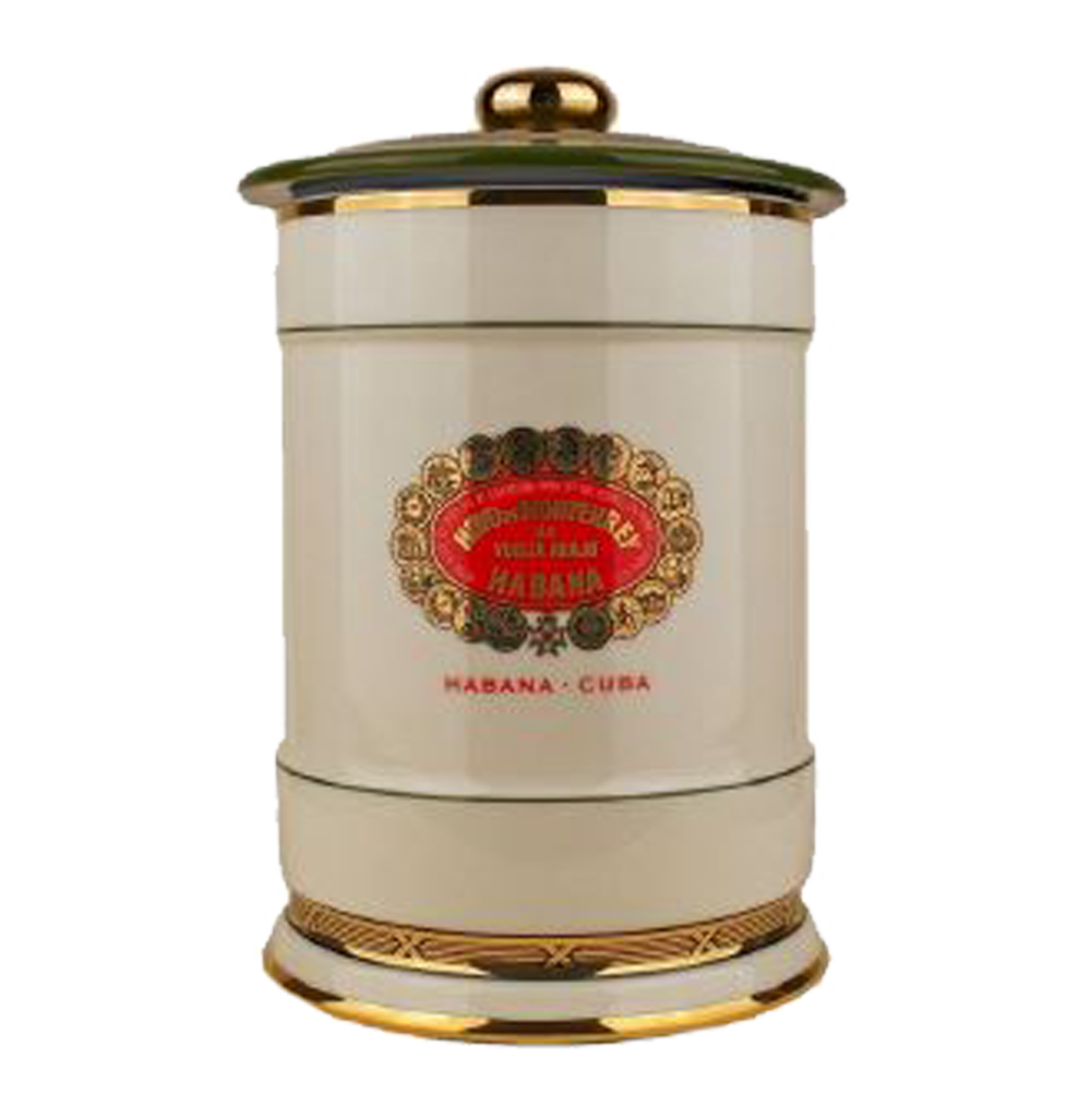 Hoyo de Monterrey porcelain jar without cigars offers space for approx. 25 cigars 