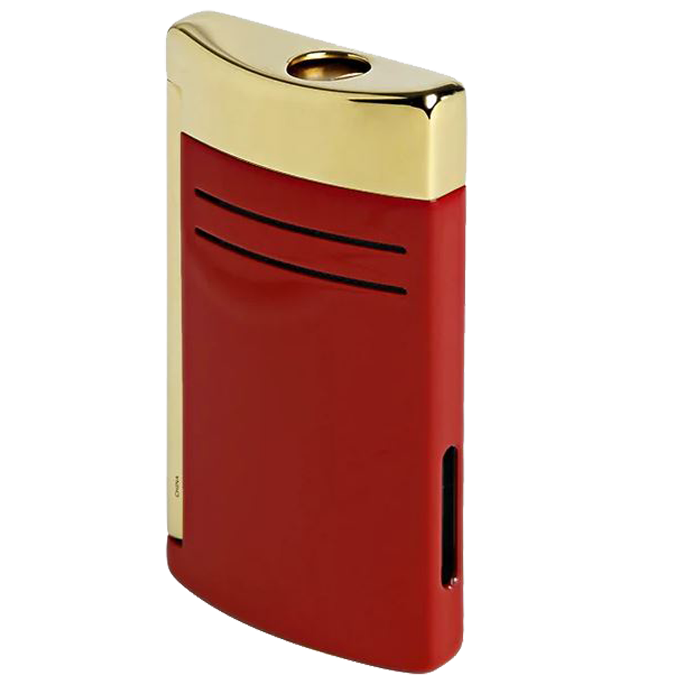 S.T. Dupont Maxijet Burgundy/Gold ein burgundroter Farbklecks am Feuerzeughimmel