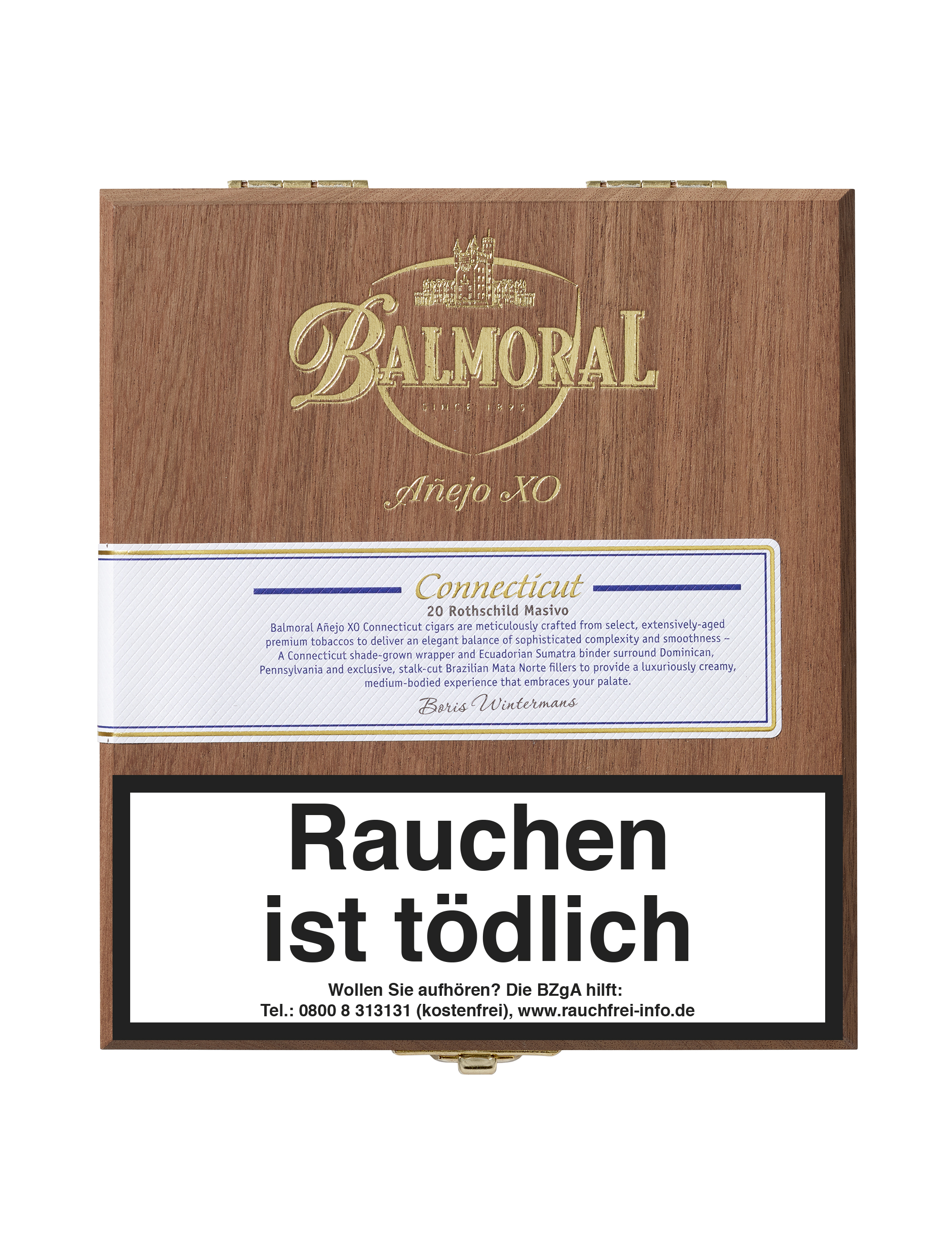 Buy Balmoral Anejo XO Connecticut Rothschild Masivo as a 20-case online here