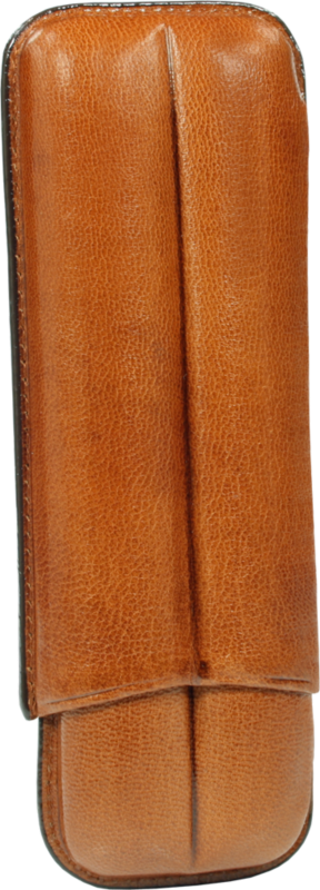 Martin Wess Robusto 2er Etui im hellen Gold - Braun