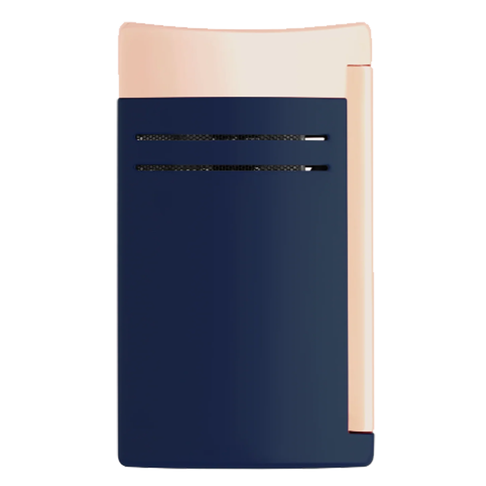 S.T. Dupont Maxijet Blau Rosegold frontal Ansicht