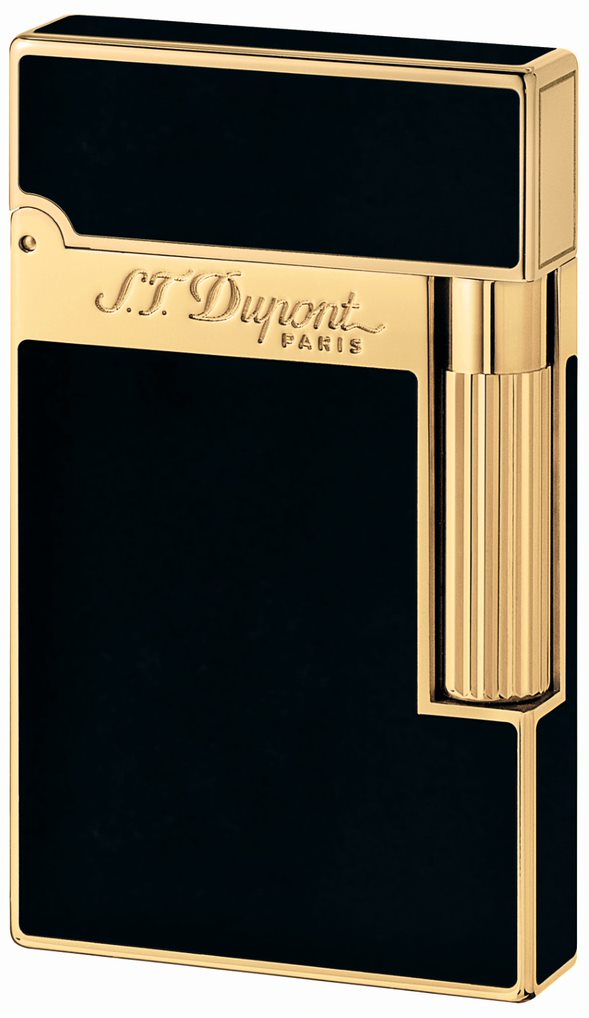 S.T. Dupont Ligne 2 Schwarz Gelbgold geschlossen