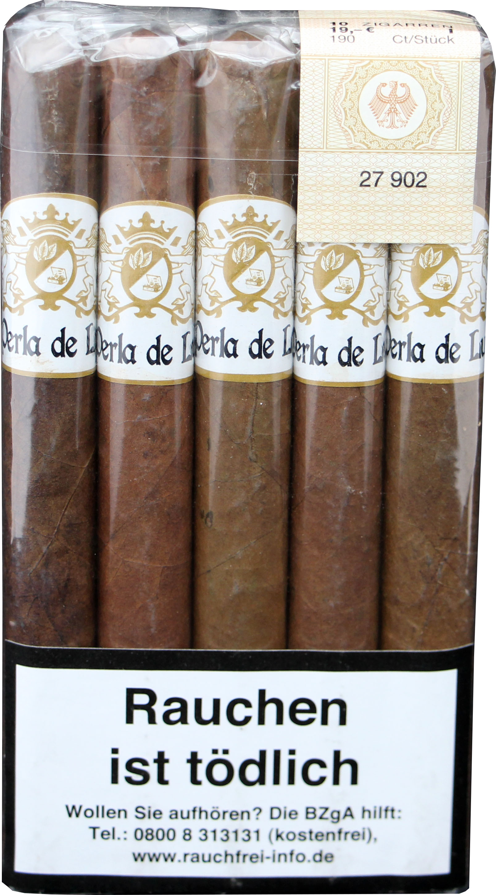 La Perla de Luzon Corona in a bundle of 10