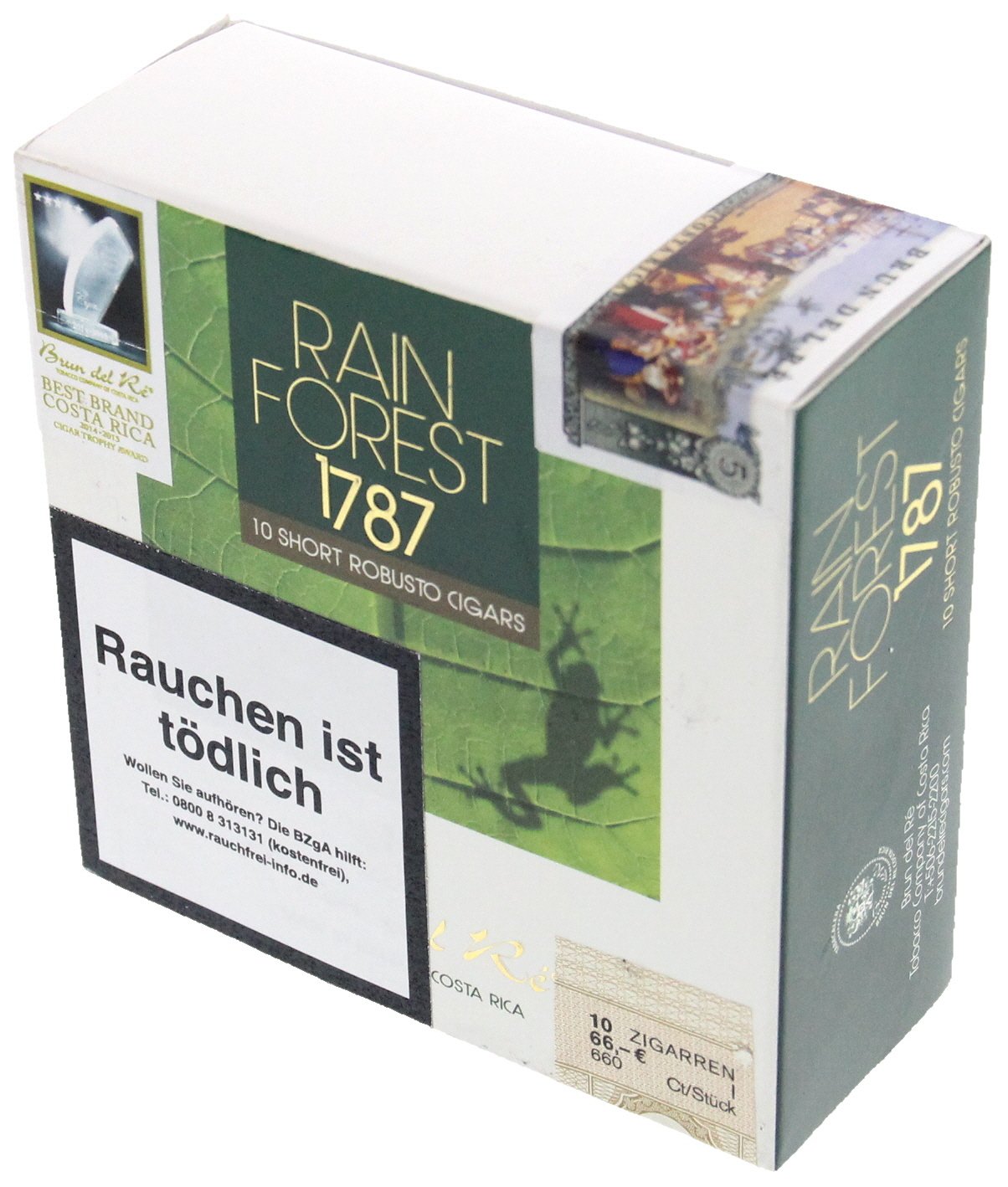 Brun del Re 1787 Rain Forest Short Robusto 10er Packung