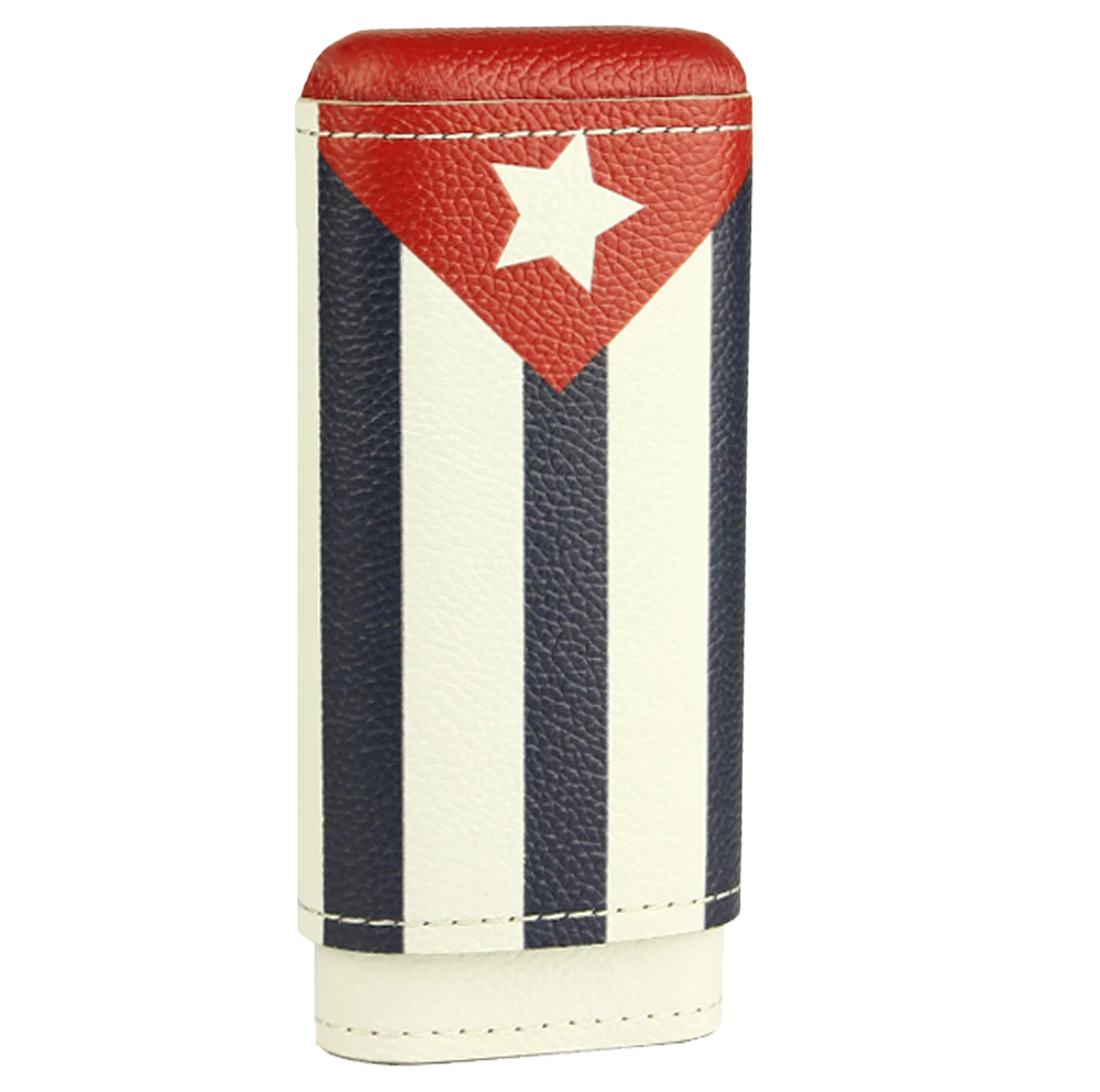 Adorini 3 pcs cigar case Cuba flag closed