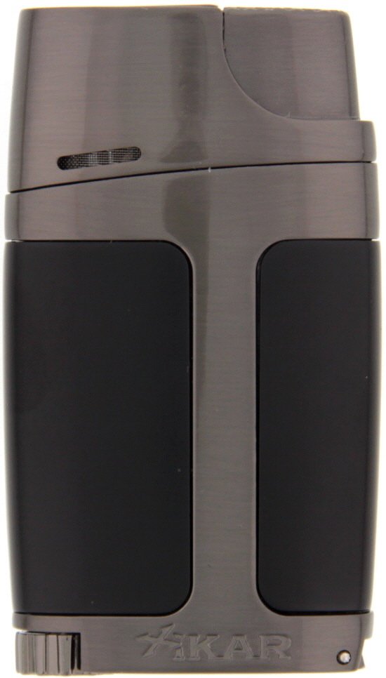 Xikar Element ELX Double Lighter Schwarz Gunmetal