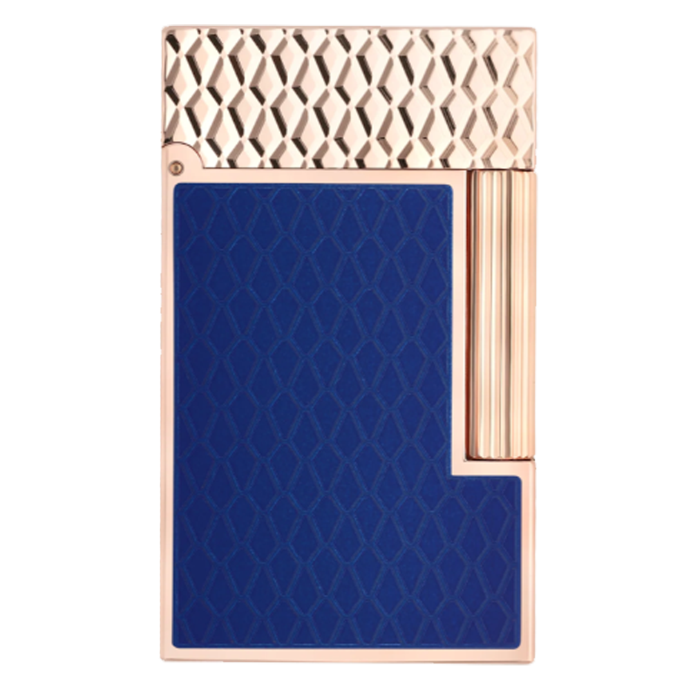 S.T. Dupont Ligne 2 Gul Dragon Blue Rose Gold front view 