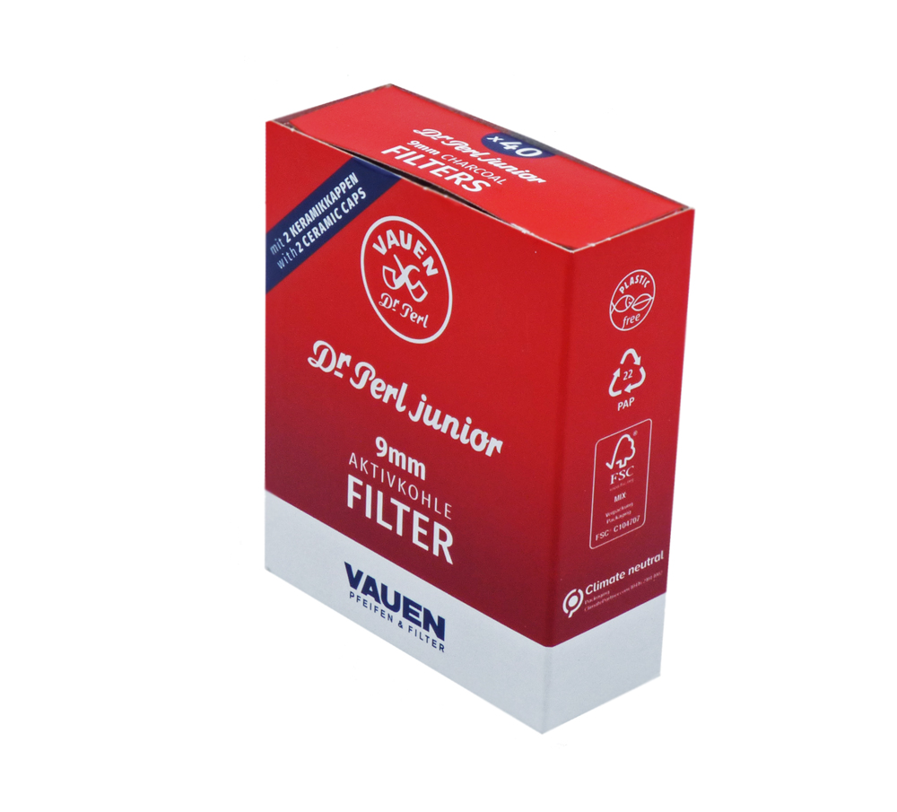 Vauen Dr. Perl activated charcoal filter 40 pack buy online here 