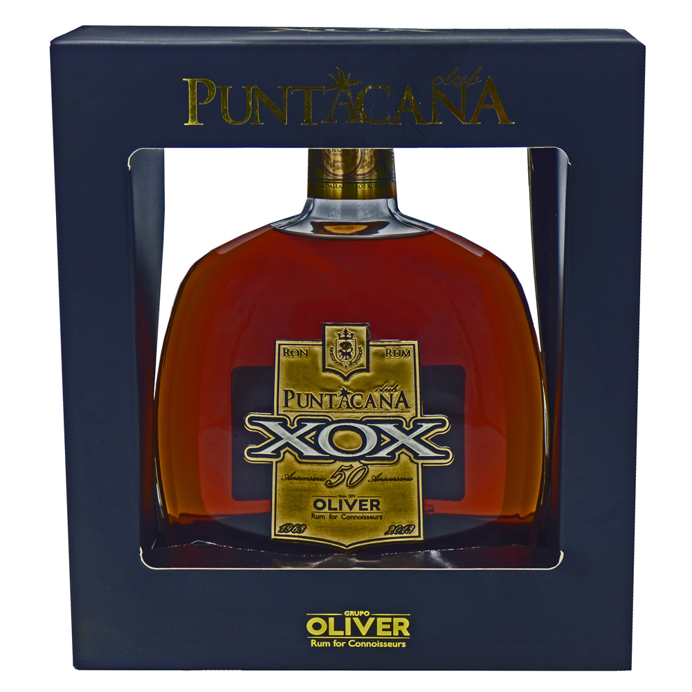 Punta Cana XOX 50th Aniversario Rum with incomparable taste 