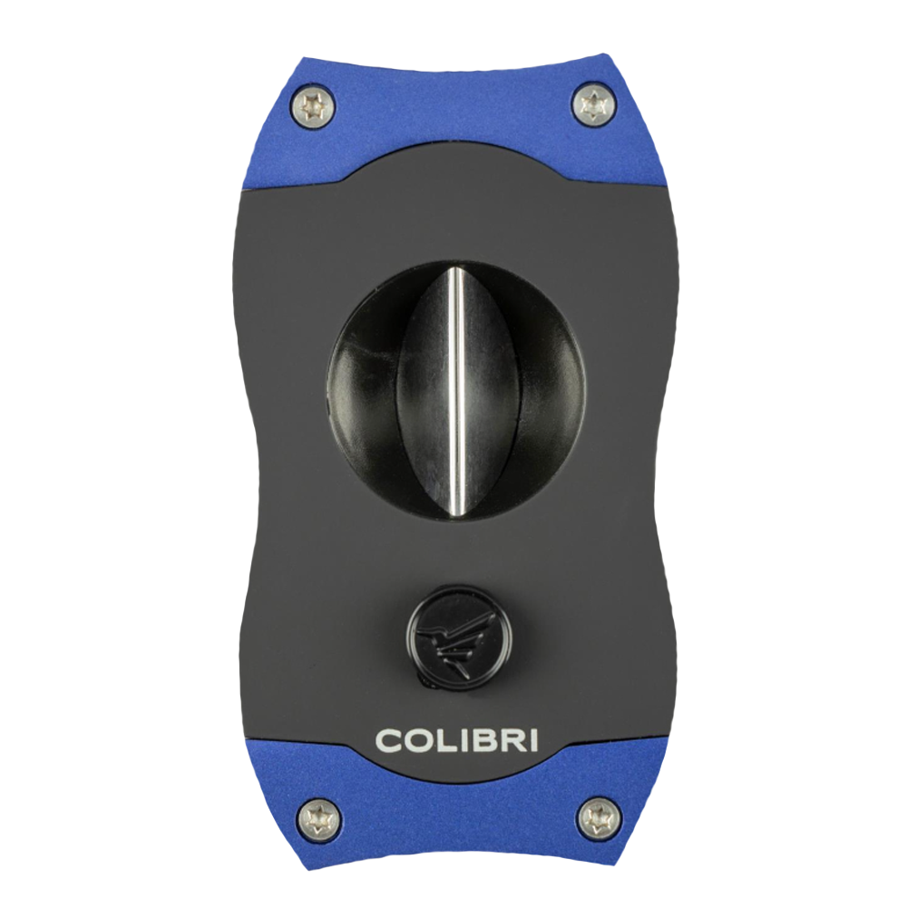 Colibri Zigarrencutter V-Cut im Blau-Schwarzem Stil