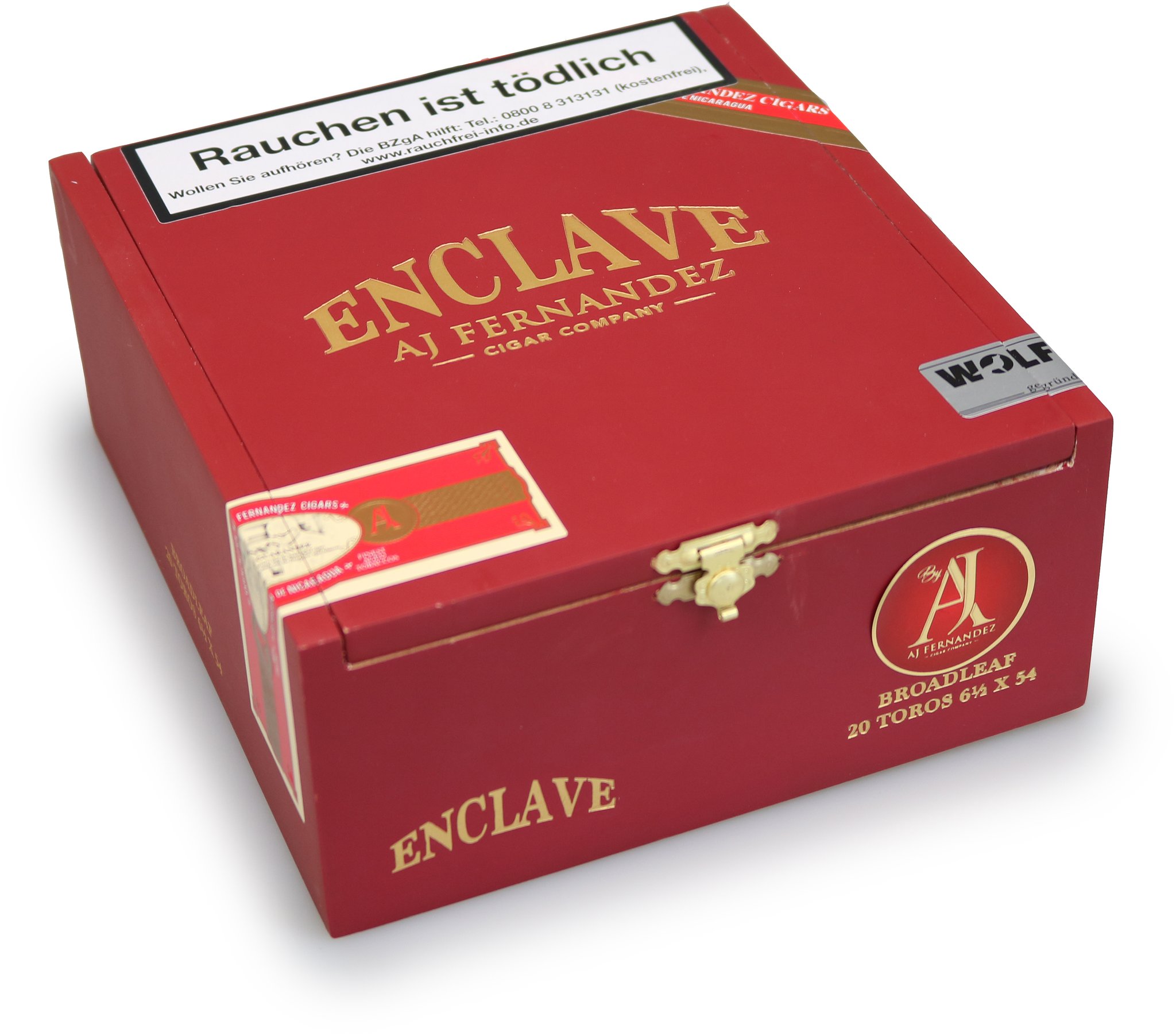 AJ Fernandez Enclave Broadleaf Toro protected in boxes of 20 