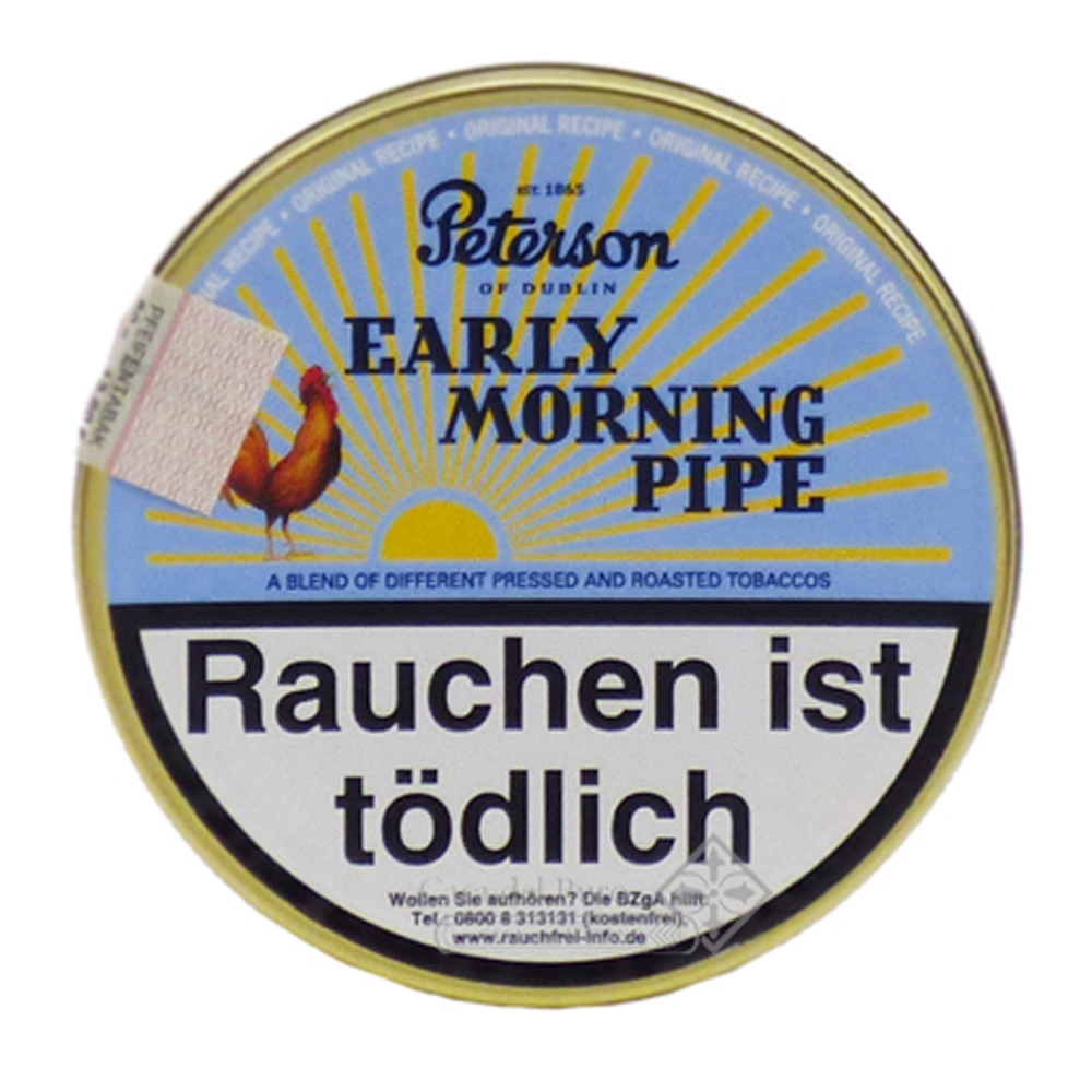 Peterson Early Morning Pipe 50 g tin, a must have for Latakia fans