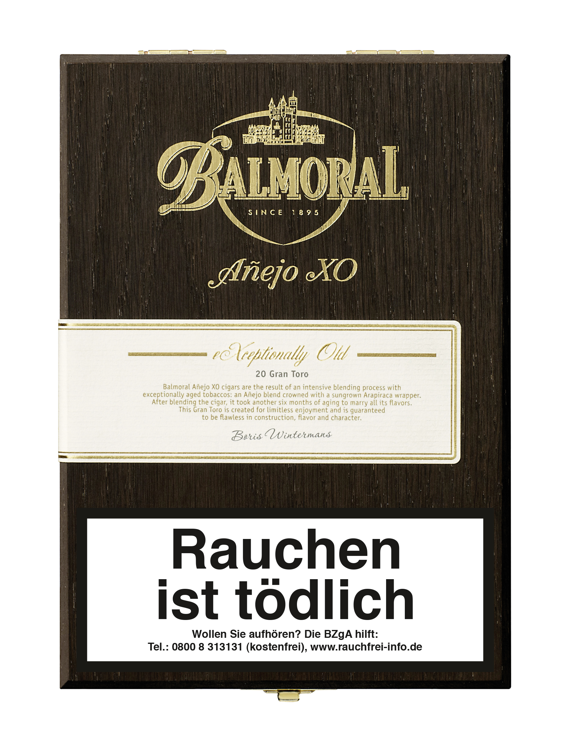 Balmoral Anejo XO Gran Toro als Holzkiste perfekt zum lagern 