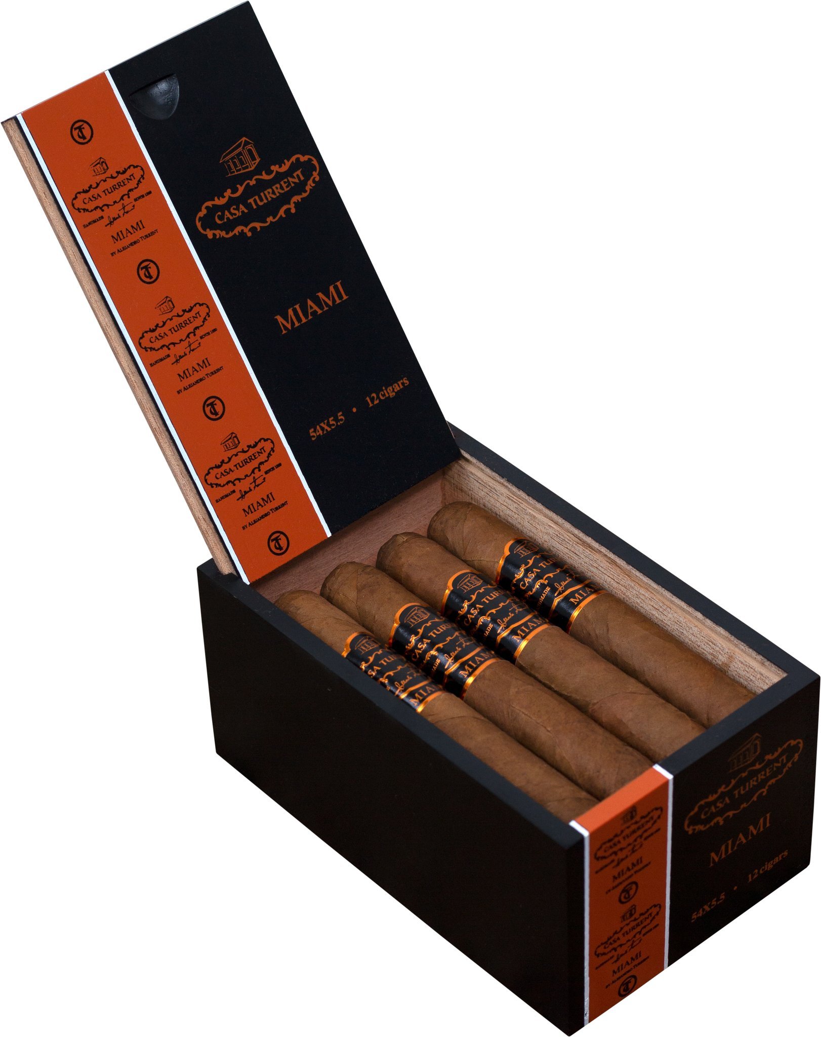 Casa Turrent Origin Miami Robusto Extra 12s box open